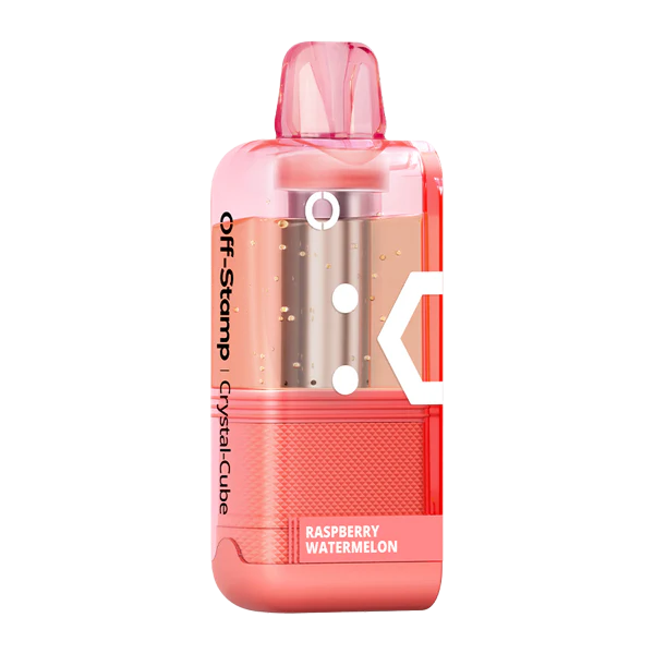 Raspberry Watermelon Off Stamp Crystal Cube Pod